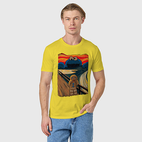 Мужская футболка КОРЖИК КРИК / Желтый – фото 3