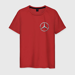 Футболка хлопковая мужская MERCEDES-BENZ, цвет: красный
