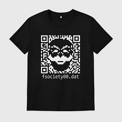 Футболка хлопковая мужская MRROBOT, цвет: черный