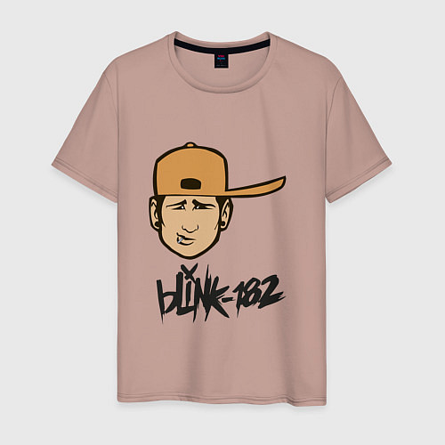 Мужская футболка BLINK-182 / Пыльно-розовый – фото 1