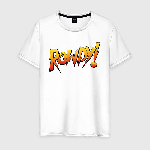 Мужская футболка Rowdy / Белый – фото 1