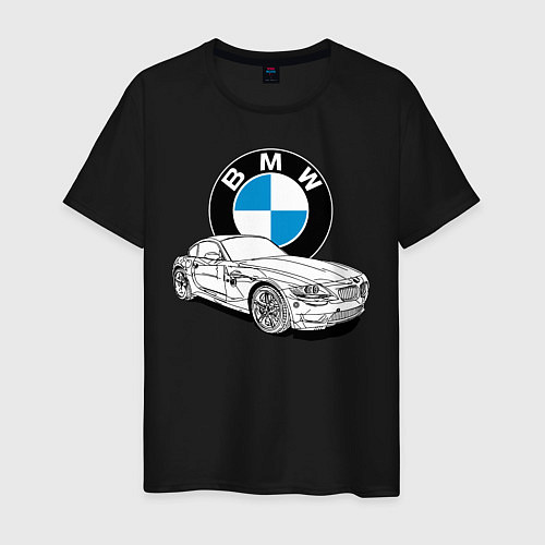 Мужская футболка BMW / Черный – фото 1