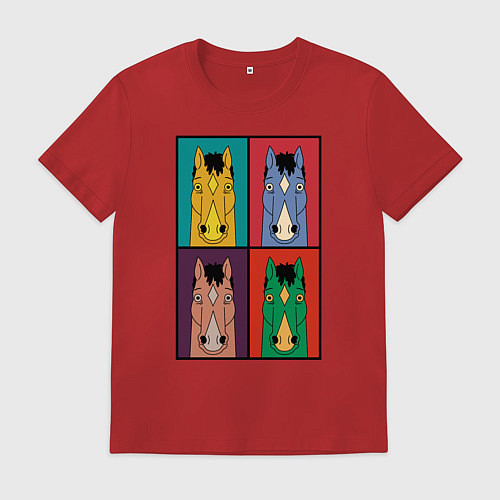 Мужская футболка BoJack Horseman / Красный – фото 1