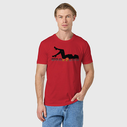 Мужская футболка Brazzers / Красный – фото 3