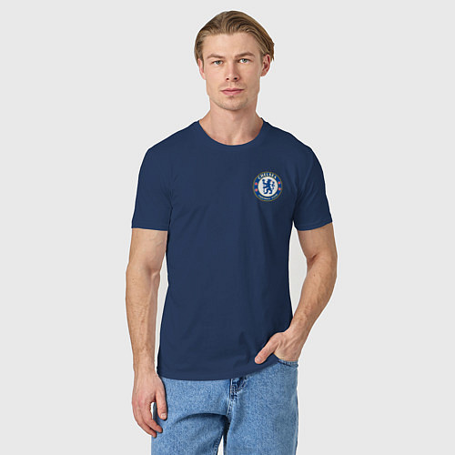 Мужская футболка ЧЕЛСИ / Тёмно-синий – фото 3