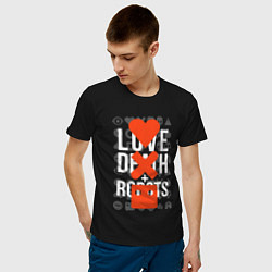 Футболка хлопковая мужская LOVE DEATH ROBOTS LDR, цвет: черный — фото 2