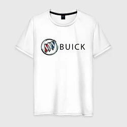 Футболка хлопковая мужская Buick, цвет: белый