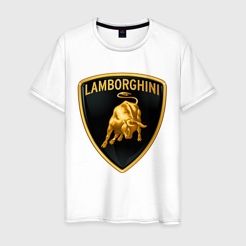 Мужская футболка Ламборгини / Белый – фото 1