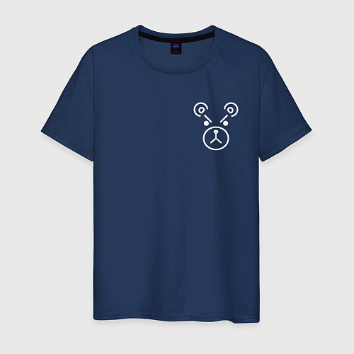 Мужская футболка Медведь Ильича на спине / Тёмно-синий – фото 1
