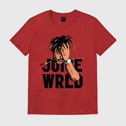 Футболка хлопковая мужская Juice WRLD, цвет: красный