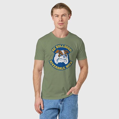 Мужская футболка GO BULLDOGS / Авокадо – фото 3