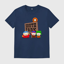 Футболка хлопковая мужская South Park, цвет: тёмно-синий