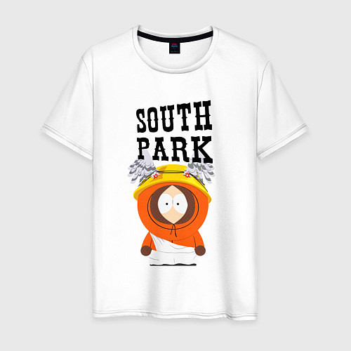Мужская футболка South Park Кенни / Белый – фото 1