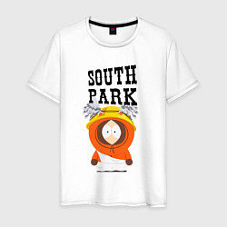Футболка хлопковая мужская South Park Кенни, цвет: белый
