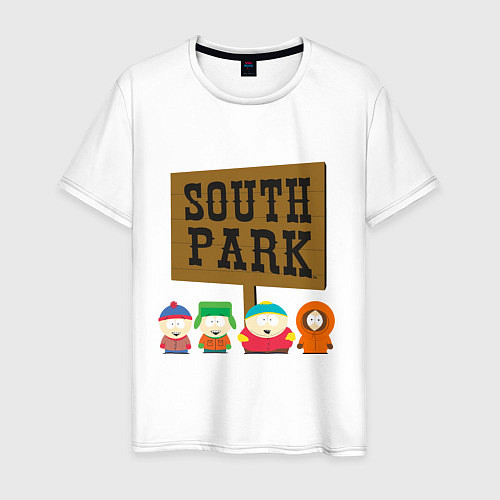 Мужская футболка South Park / Белый – фото 1