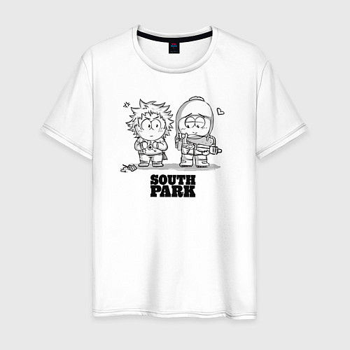 Мужская футболка South Park / Белый – фото 1