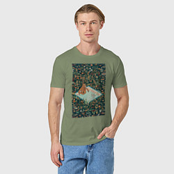 Футболка хлопковая мужская BoJack Horseman, цвет: авокадо — фото 2