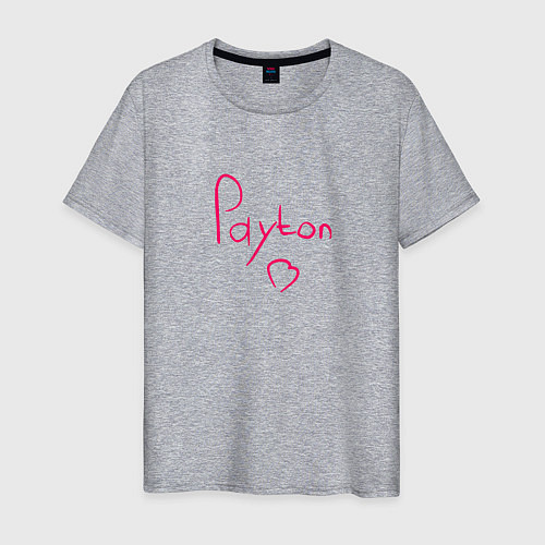 Мужская футболка Payton Moormeier сердце / Меланж – фото 1