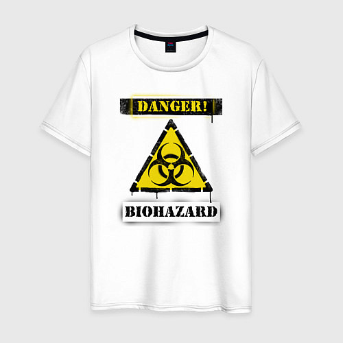 Мужская футболка Biohazard / Белый – фото 1