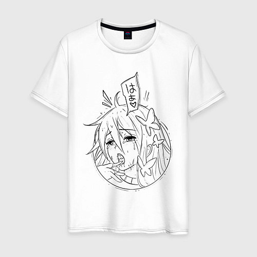 Мужская футболка Anime girl / Белый – фото 1