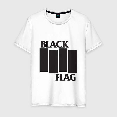 Мужская футболка Black Flag / Белый – фото 1