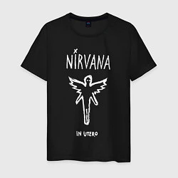 Футболка хлопковая мужская Nirvana In utero, цвет: черный