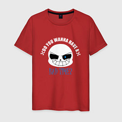 Футболка хлопковая мужская UNDERTALE, цвет: красный