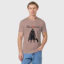 Футболка хлопковая мужская Bloodborne, цвет: пыльно-розовый — фото 2