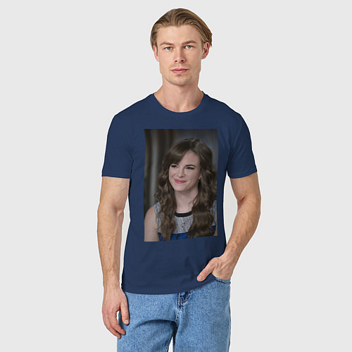 Мужская футболка Caitlin Snow / Тёмно-синий – фото 3