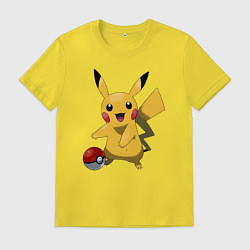 Мужская футболка Пикачу