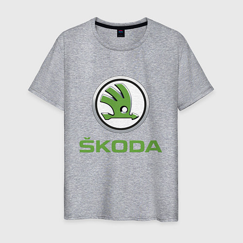 Мужская футболка Skoda / Меланж – фото 1