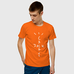 Футболка хлопковая мужская CACTUS JACK цвета оранжевый — фото 2