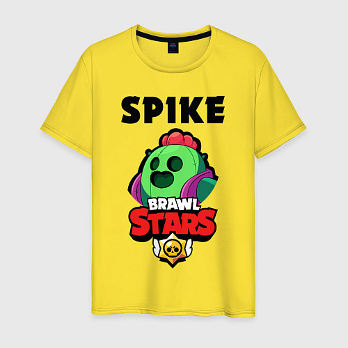 Мужская футболка BRAWL STARS SPIKE / Желтый – фото 1