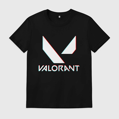 Мужская футболка VALORANT GLITCH / Черный – фото 1