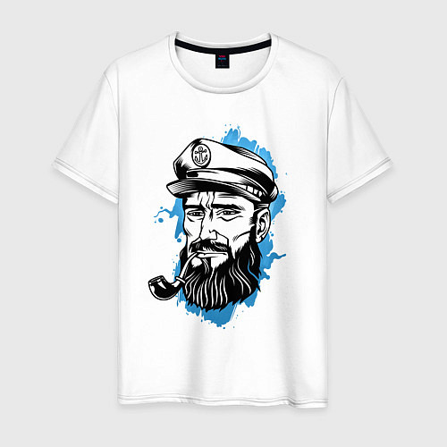 Мужская футболка Капитан / Белый – фото 1
