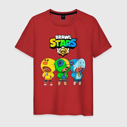 Мужская футболка BRAWL STARS LEON / Красный – фото 1