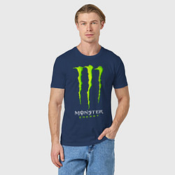 Футболка хлопковая мужская MONSTER ENERGY, цвет: тёмно-синий — фото 2