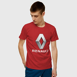 Футболка хлопковая мужская RENAULT, цвет: красный — фото 2