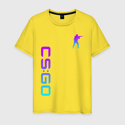 Мужская футболка CS GO NEON / Желтый – фото 1