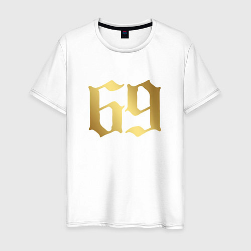 Мужская футболка 6ix9ine Gold / Белый – фото 1