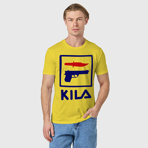Мужская футболка Kila Fila / Желтый – фото 3