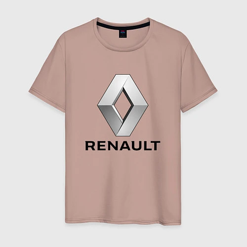 Мужская футболка RENAULT / Пыльно-розовый – фото 1