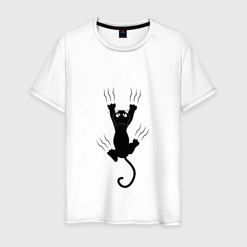Мужская футболка Котик Z / Белый – фото 1