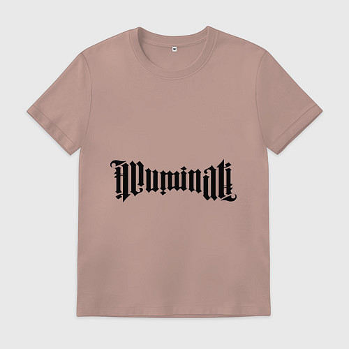 Мужская футболка Амбиграмма Иллюминати / Пыльно-розовый – фото 1