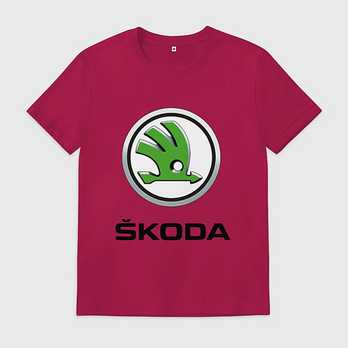 Мужская футболка SKODA / Маджента – фото 1