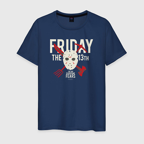 Мужская футболка Friday The 13th / Тёмно-синий – фото 1