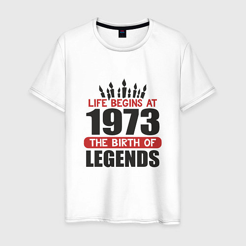 Мужская футболка 1973 - рождение легенды / Белый – фото 1