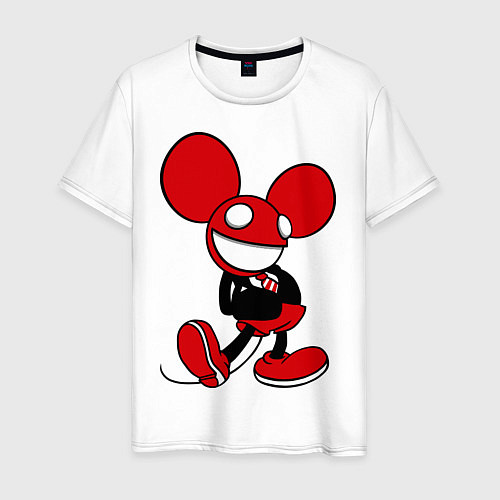 Мужская футболка Веселая мышка / Белый – фото 1