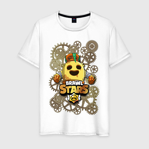 Мужская футболка Brawl Stars Robot Spike / Белый – фото 1