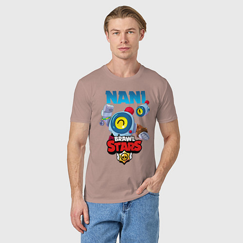 Мужская футболка BRAWL STARS NANI / Пыльно-розовый – фото 3